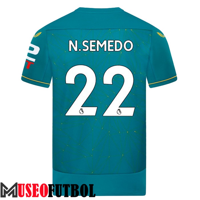 Camiseta Wolves (N.SEMEDO #22) 2022/23 Segunda