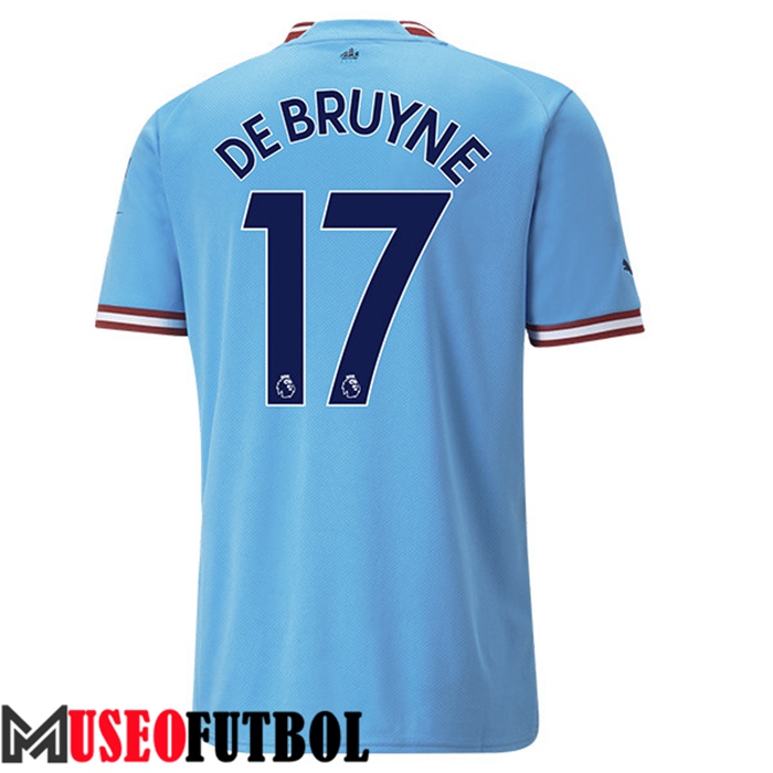 Camiseta Manchester City (DE BRUYNE #17) 2022/23 Primera