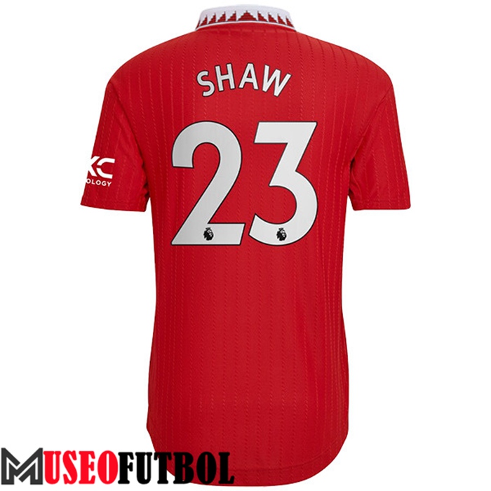 Camiseta Manchester United (SHAW #23) 2022/23 Primera