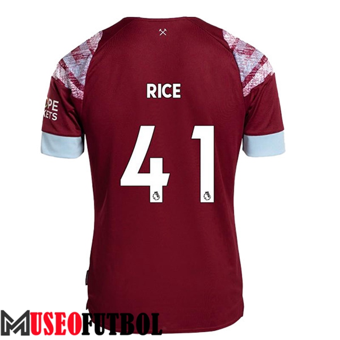 Camiseta West Ham (RICE #41) 2022/23 Primera