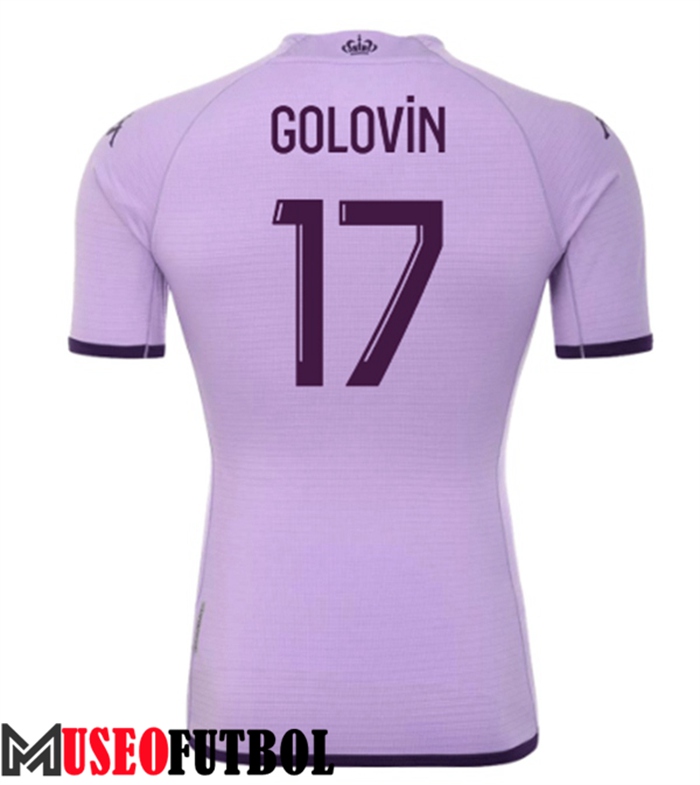 Camiseta AS Monaco (GOLOVIN #17) 2022/2023 Segunda