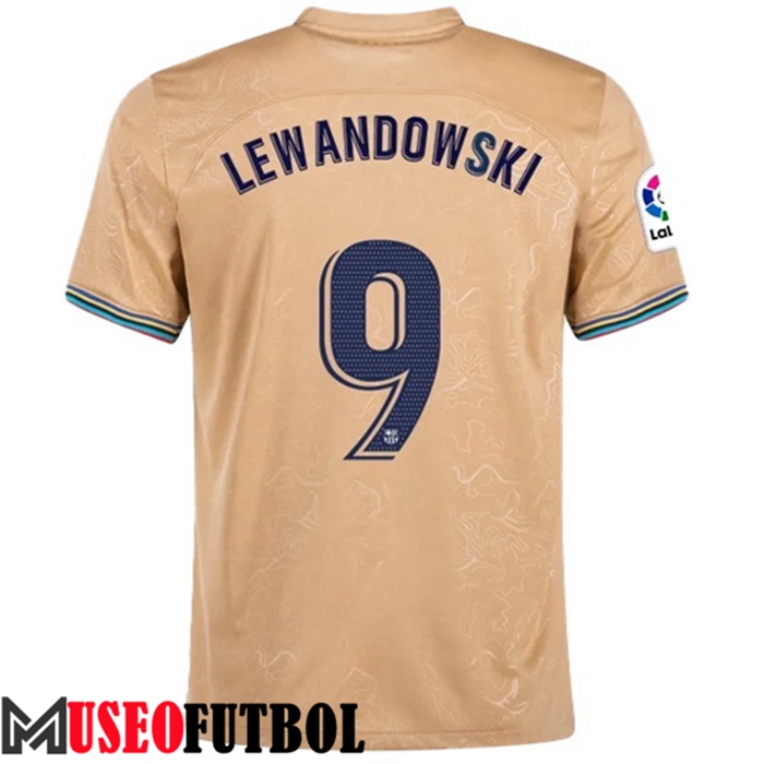 Camiseta FC Barcelona (LEWANDOWSKI #9) 2022/2023 Segunda