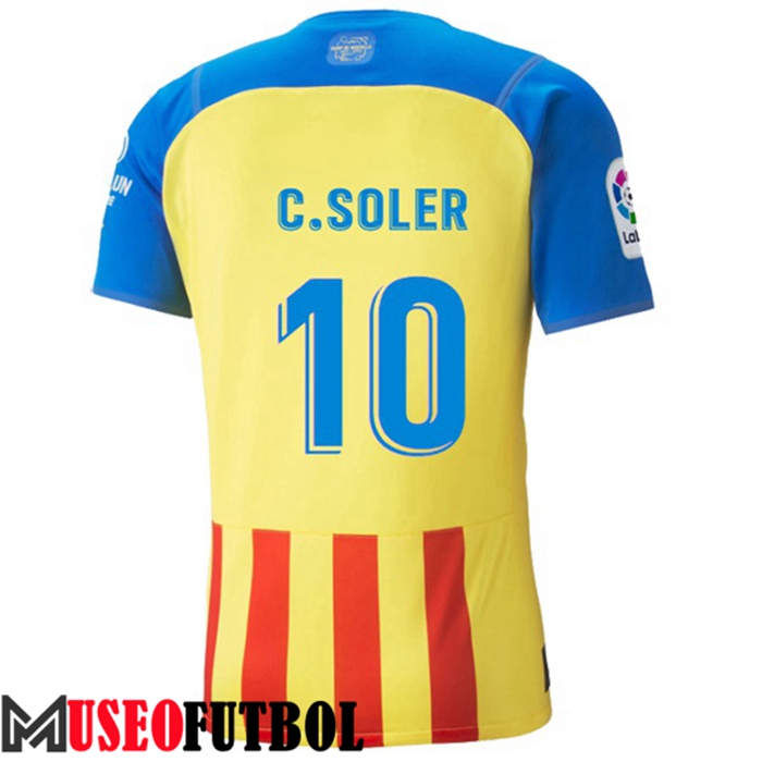 Camiseta Valencia (C.SOLER #10) 2022/2023 Tercera