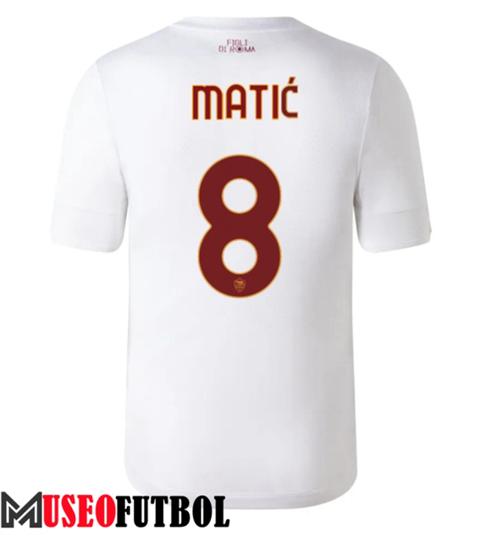 Camiseta AS Roma (MATIĆ #8) 2022/2023 Segunda