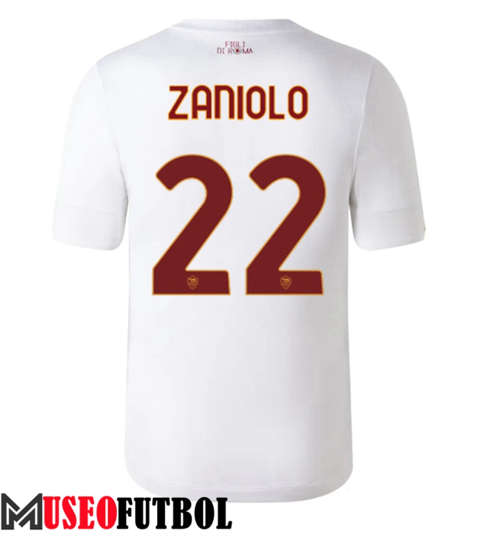 Camiseta AS Roma (ZANIOLO #22) 2022/2023 Segunda