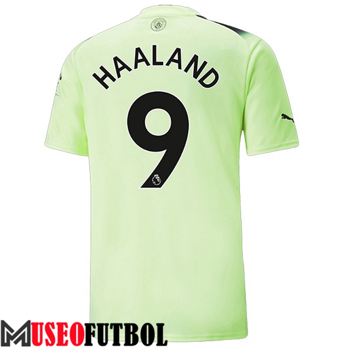 Camiseta Manchester City (HAALAND #9) 2022/2023 Tercera