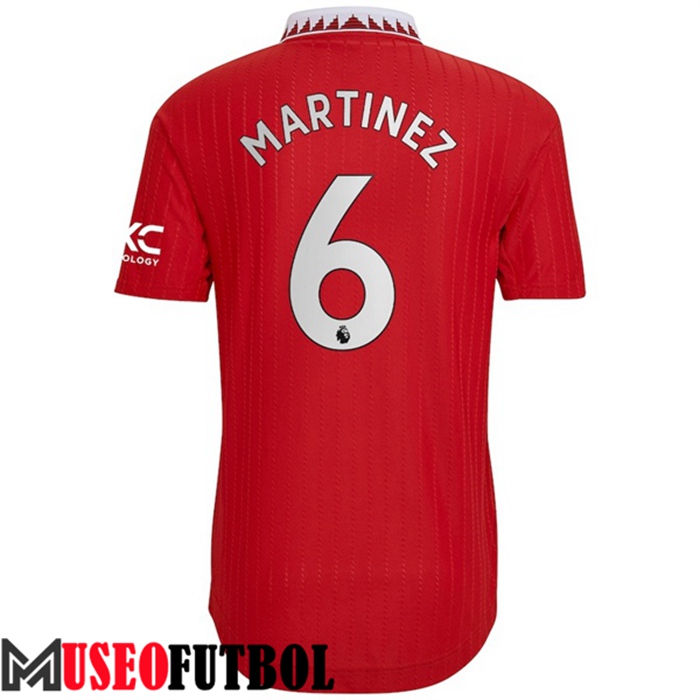 Camiseta Manchester United (MARTÍNEZ #6) 2022/2023 Primera