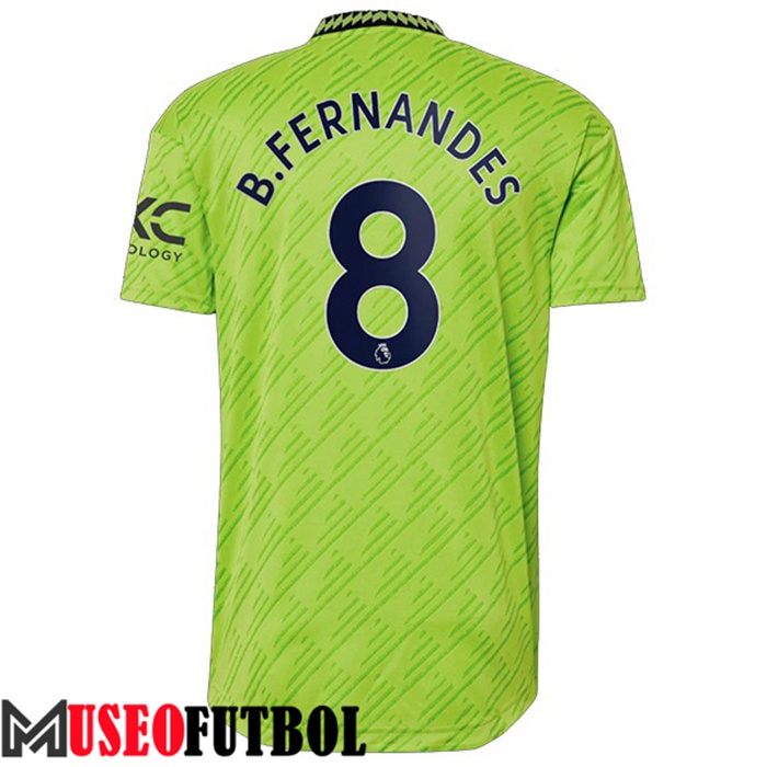 Camiseta Manchester United (B. FERNANDES #8) 2022/2023 Tercera