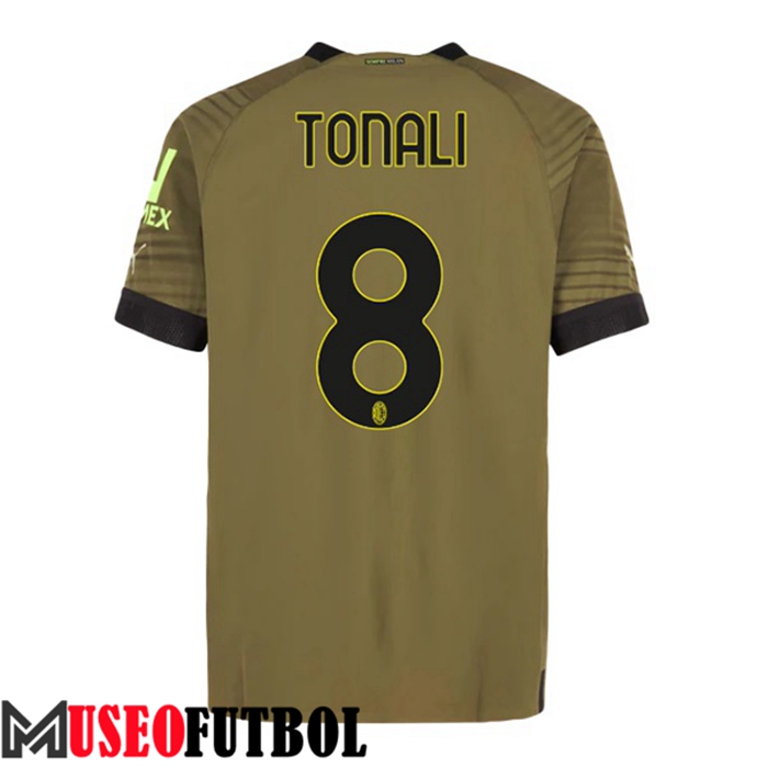 Camiseta AC Milan (TONALI #8) 2022/2023 Tercera