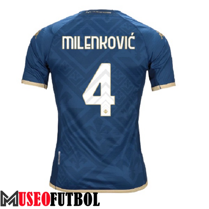 Camiseta ACF Fiorentina (MILENKOVIĆ #4) 2022/2023 Tercera