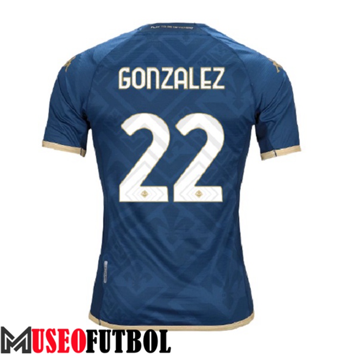 Camiseta ACF Fiorentina (GONZALEZ #22) 2022/2023 Tercera