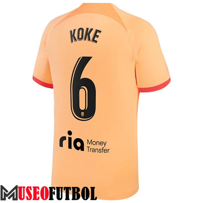 Camiseta Atletico Madrid (KOKE #6) 2022/2023 Tercera