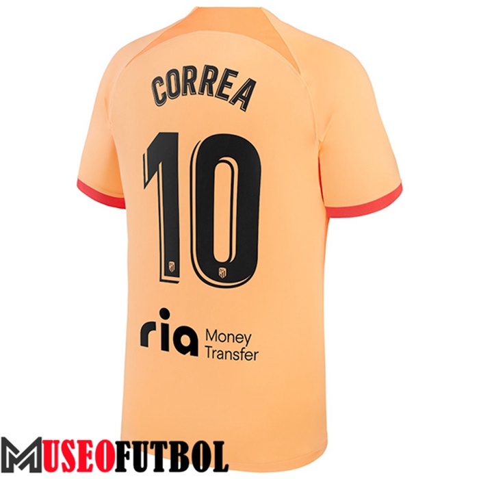 Camiseta Atletico Madrid (CORREA #10) 2022/2023 Tercera