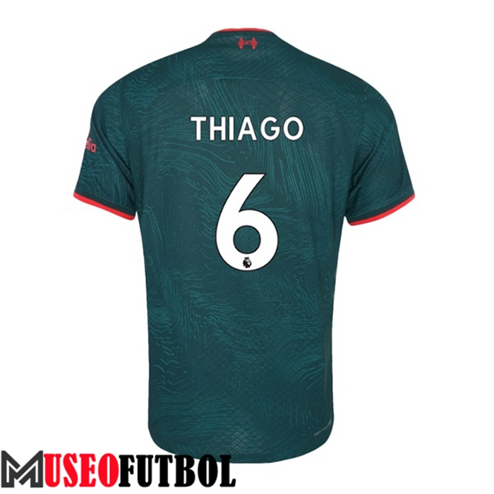 Camiseta Liverpool (THIAGO #6) 2022/2023 Tercera