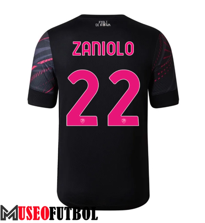 Camiseta AS Roma (ZANIOLO #22) 2022/2023 Tercera