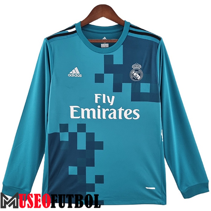 Camiseta Real Madrid Retro Segunda Manga Largas 2017/2018