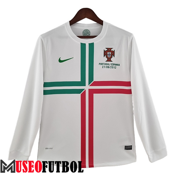 Camiseta Portugal Retro Segunda Manga Largas 2012