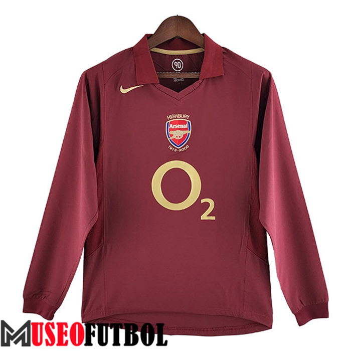 Camiseta Arsenal Retro Primera Manga Largas 2005/2006