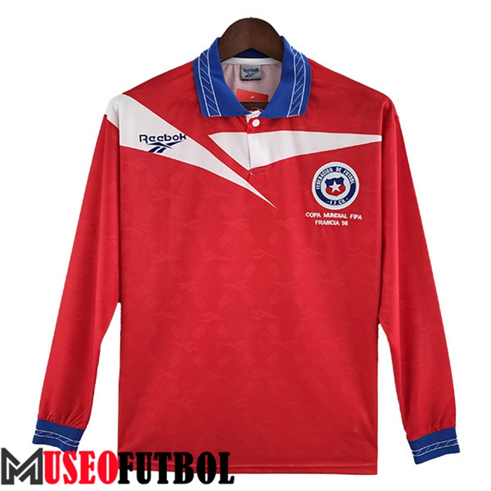 Camiseta Chile Retro Primera Manga Largas 1998