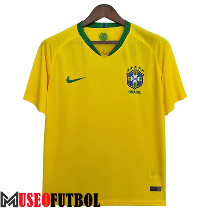 Camiseta Brasil Retro Primera 2018