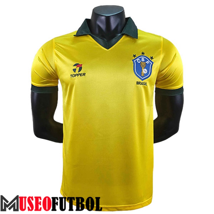 Camiseta Brasil Retro Primera Copa Del Mundo 1986