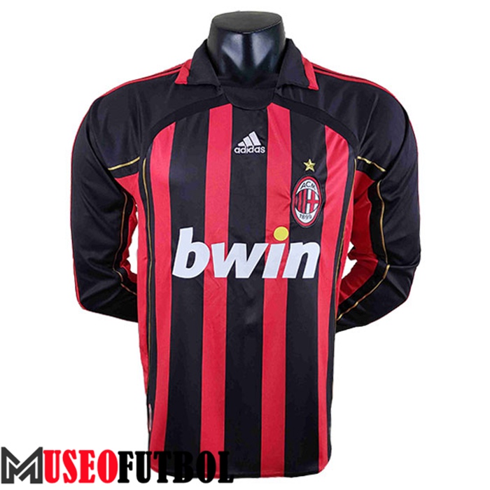 Camiseta AC Milan Retro Primera Manga Largas 2006