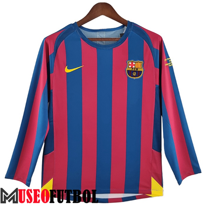 Camiseta FC Barcelona Retro Primera Manga Largas 2005/2006