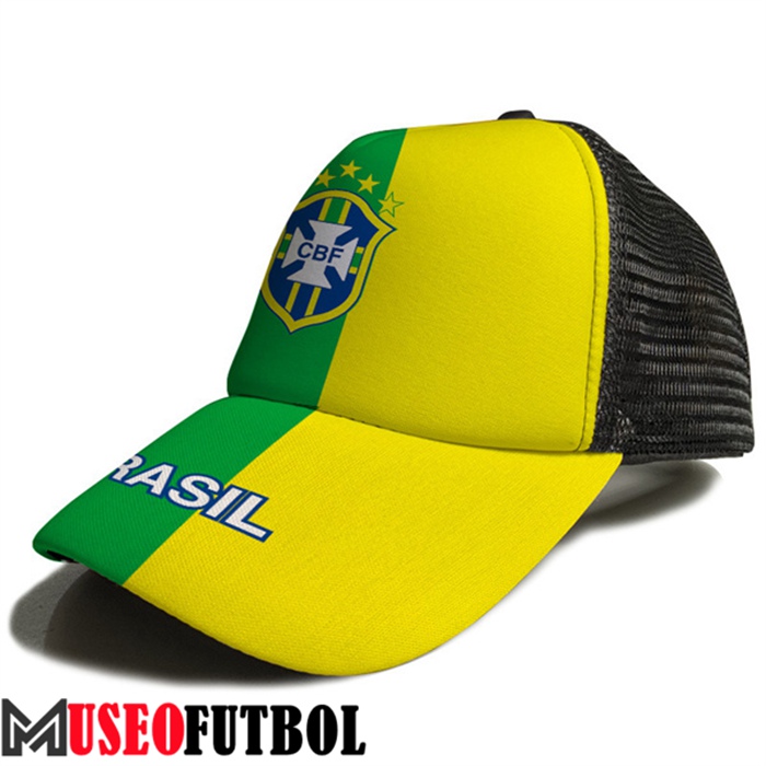 Gorra De Futbol Brasil Amarillo/Verde 2023