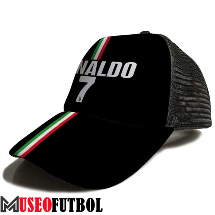 Gorra De Futbol Ronaldo 7 Negro 2023