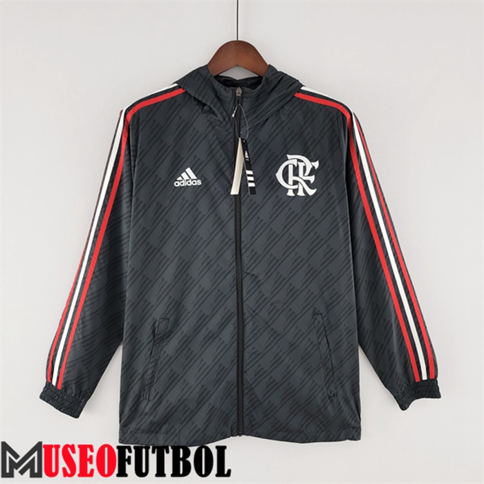 Rompevientos Flamengo Negro/Blanco 2022/2023