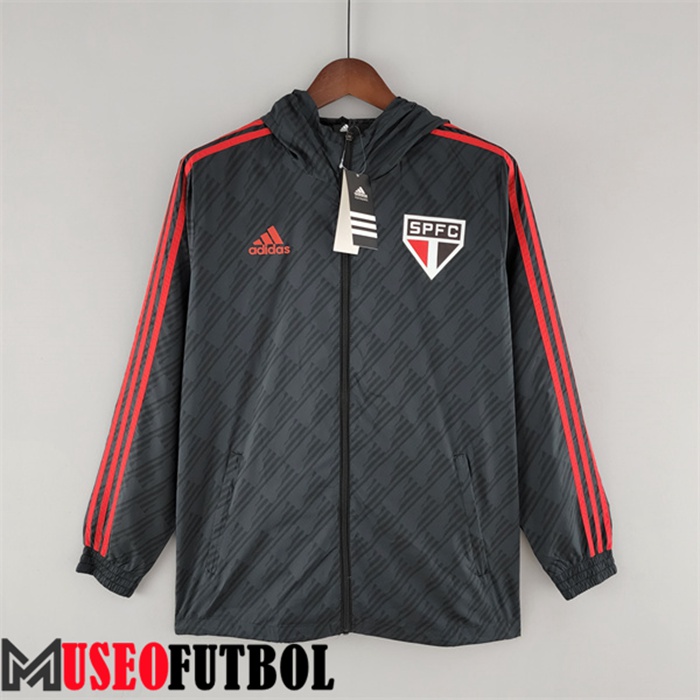 Rompevientos Sao Paulo FC Negro/Rojo 2022/2023