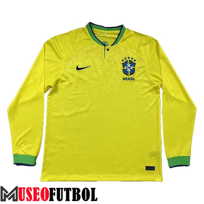 Camiseta Nacional Brasil Primera Manga Largas 2022/2023