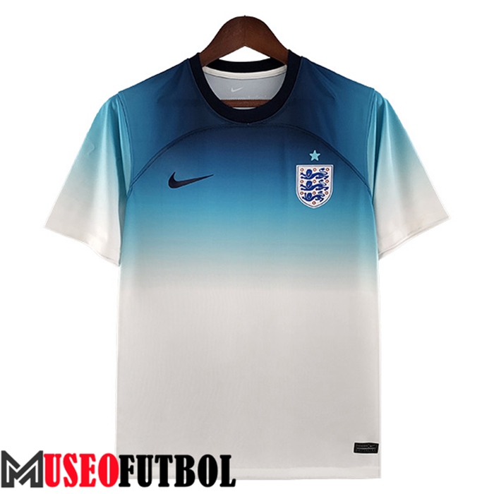 Camiseta Nacional Inglaterra Blanco/Azul 2022/2023