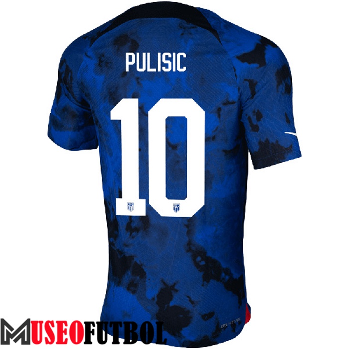 Camiseta Nacional Estados Unidos (PULISIC #10) 2022/2023 Segunda