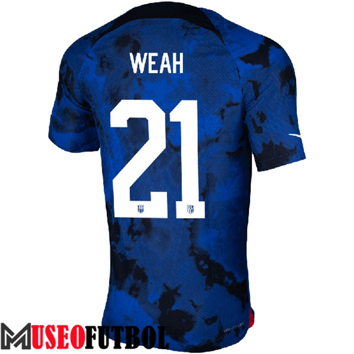 Camiseta Nacional Estados Unidos (WEAH #21) 2022/2023 Segunda