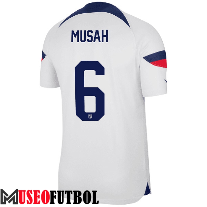 Camiseta Nacional Estados Unidos (MUSAH #6) 2022/2023 Primera