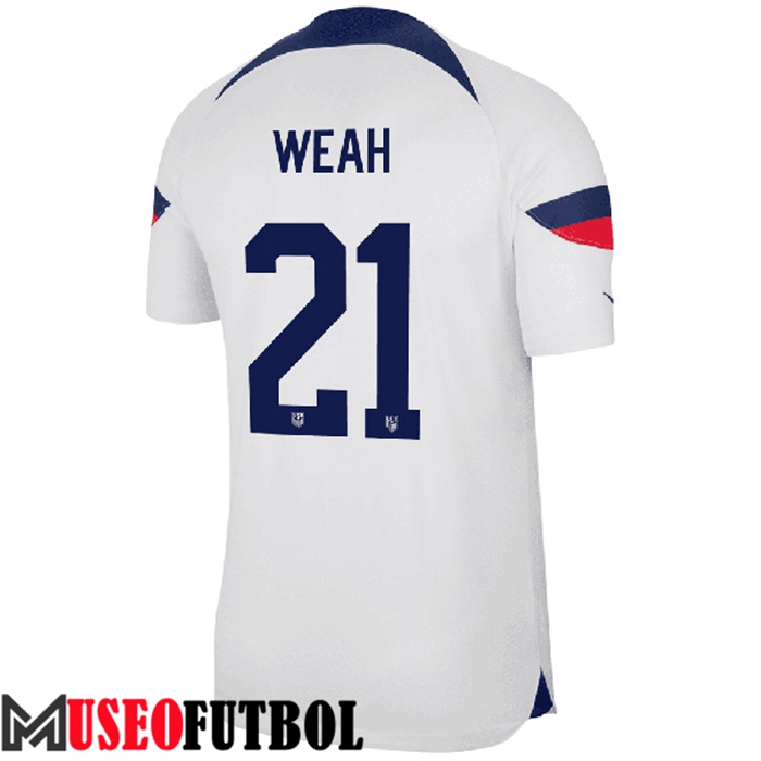 Camiseta Nacional Estados Unidos (WEAH #21) 2022/2023 Primera