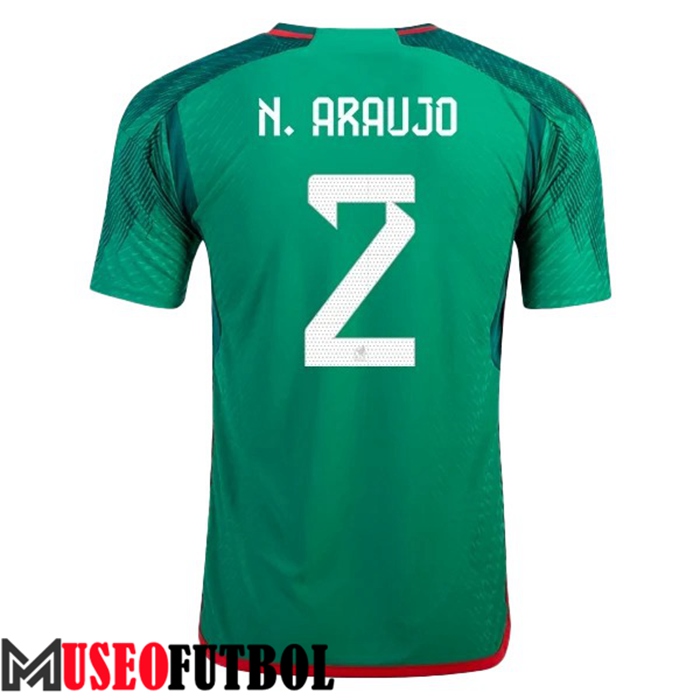 Camiseta Nacional Mexico (N. ARAUJO #2) 2022/2023 Primera