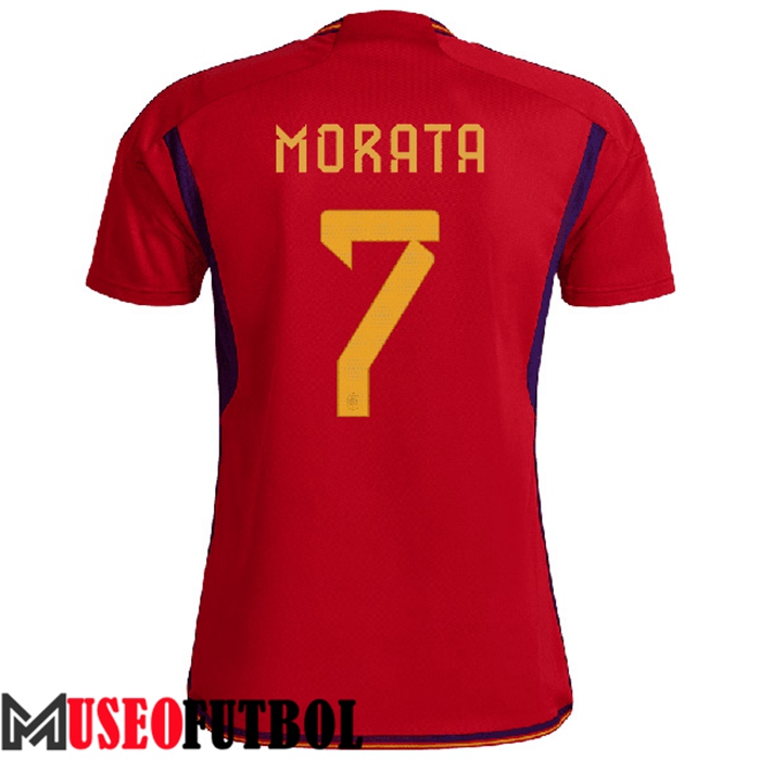 Camiseta Nacional España (MORATA #7) 2022/2023 Primera