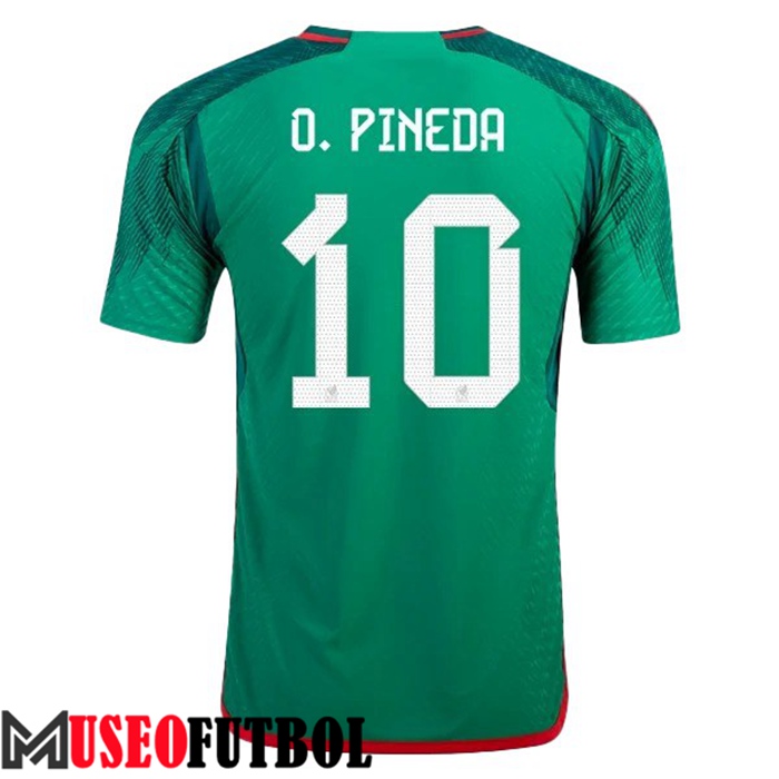 Camiseta Nacional Mexico (O. PINEDA #10) 2022/2023 Primera