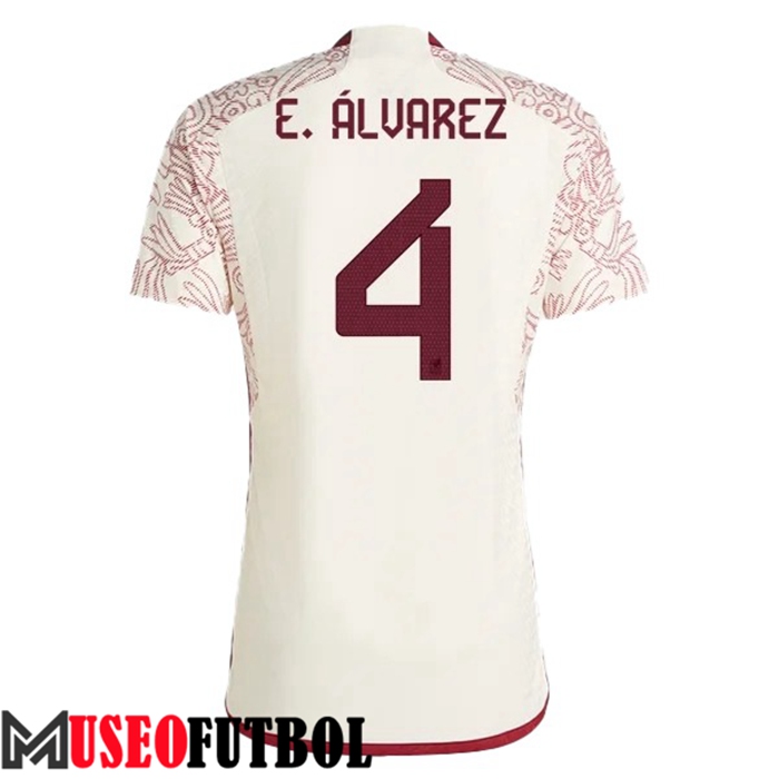 Camiseta Nacional Mexico (E. ÁLVAREZ #4) 2022/2023 Segunda