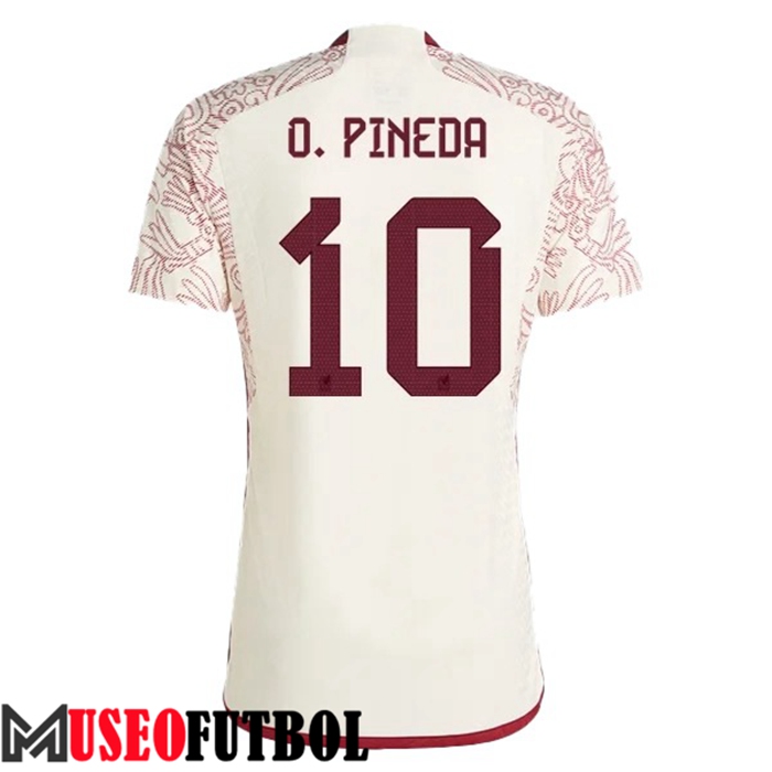 Camiseta Nacional Mexico (O. PINEDA #10) 2022/2023 Segunda