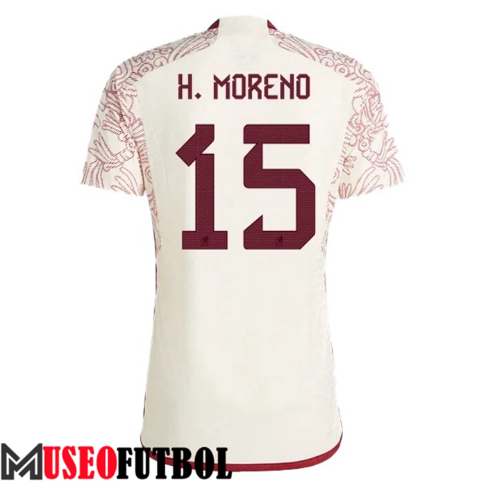 Camiseta Nacional Mexico (H. MORENO #15) 2022/2023 Segunda