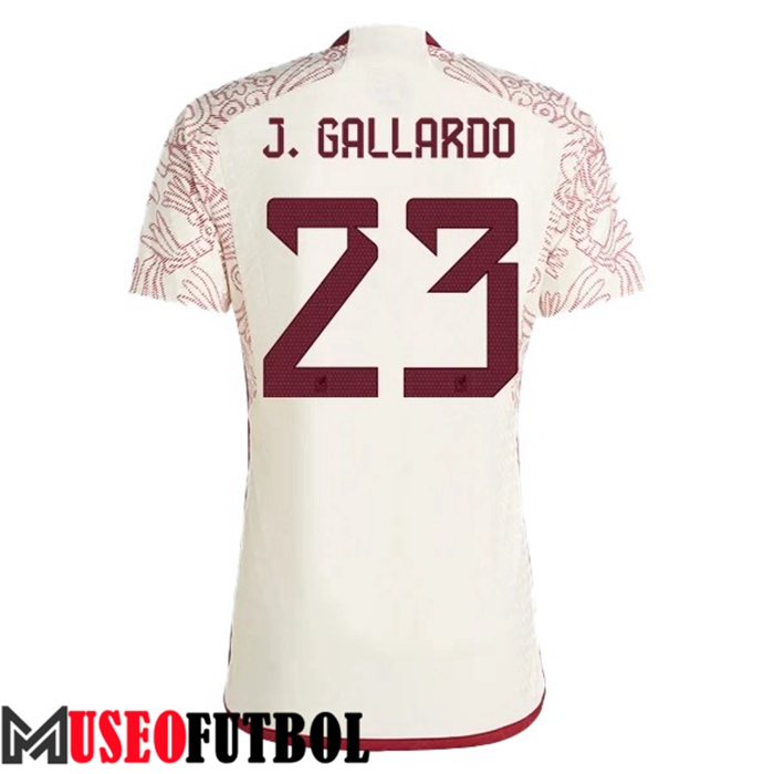 Camiseta Nacional Mexico (J. GALLARDO #23) 2022/2023 Segunda