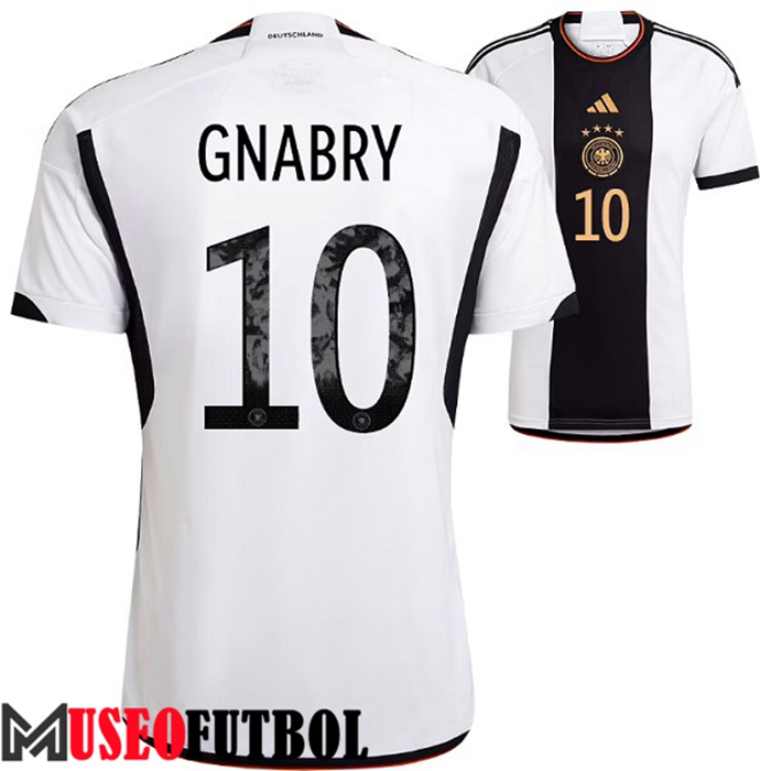 Camiseta Nacional Alemania (GNABRY #10) 2022/2023 Primera