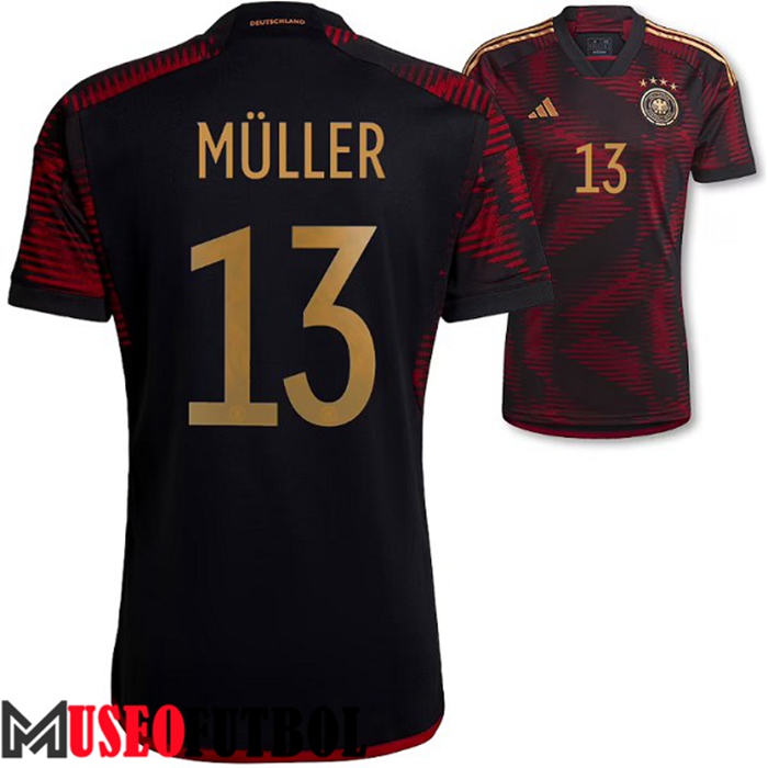 Camiseta Nacional Alemania (MÜLLER #13) 2022/2023 Segunda