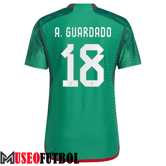 Camiseta Nacional Mexico (A. GUARDADO #18) 2022/2023 Primera