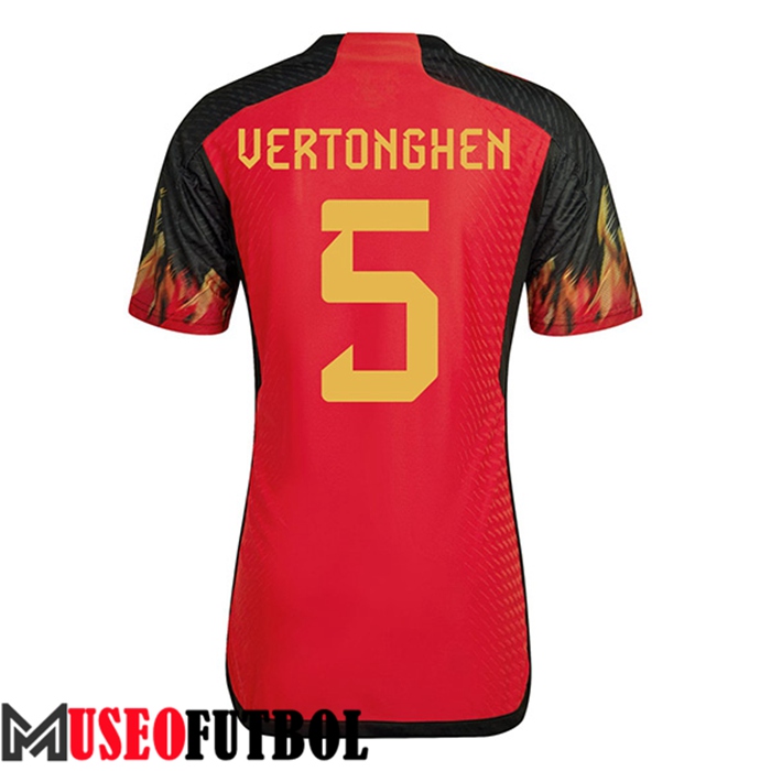 Camiseta Nacional Bélgica (VerdeONGHEN #5) 2022/2023 Primera