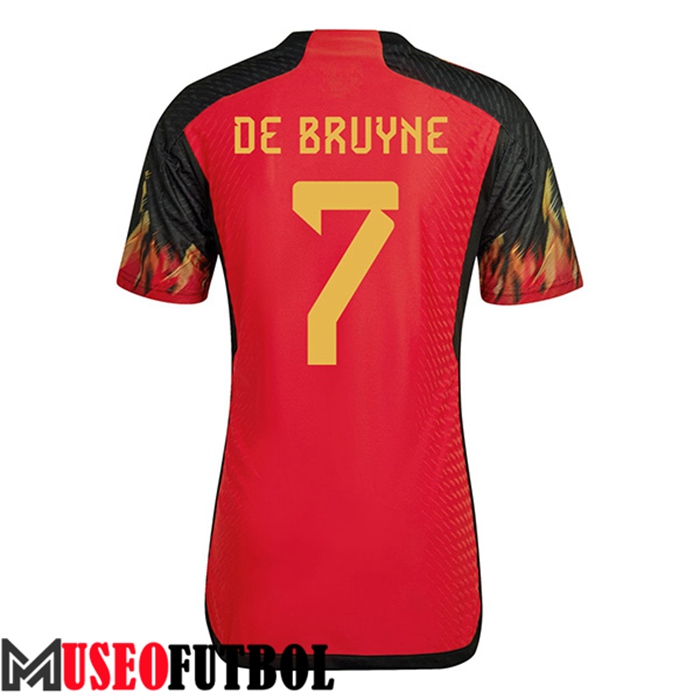 Camiseta Nacional Bélgica (DE BRUYNE #7) 2022/2023 Primera