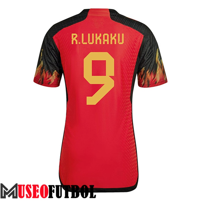 Camiseta Nacional Bélgica (R.LUKAKU #9) 2022/2023 Primera